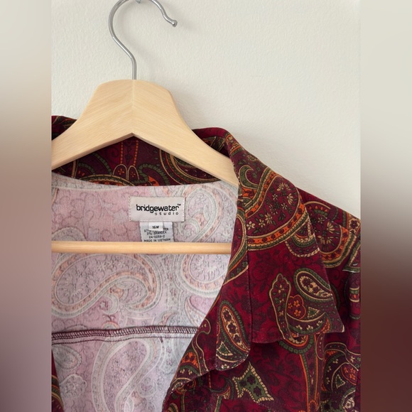 💝SOLD💝Bridgewater Studio Paisley Micro Suede Jacket - Picture 5 of 10